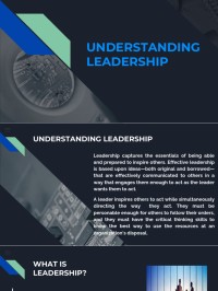 Image of Understanding leadership
